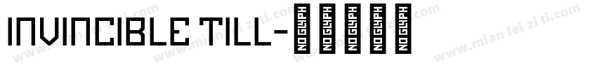invincible till字体转换